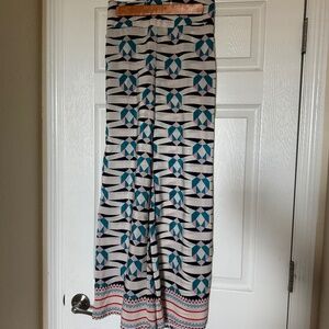 Bar III Geometric Print Flowy Pants